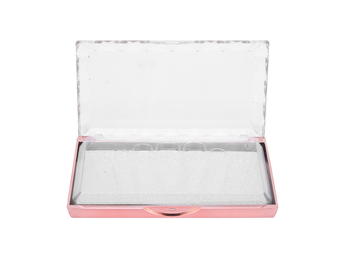 Caja De Almacenamiento Para Uñas Falsas Con 7 Compartimentos Acrílico Para Uso En Salones Y Hogar (estilo C)