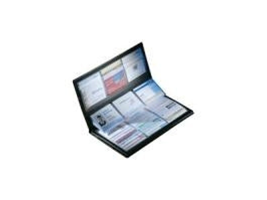 Tarjetas de visita Sammler, Schwarz, Matt Tarjetas de visita Álbum para 288 Tarjetas de visita Bis 90 x 58 mm Sigel (vz175)