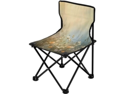 Silla Plegable Ligera Con Estampado Resistente Duradera Portátil Fácil De Instalar
