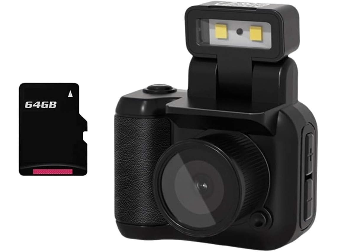 Minicámara Réflex Con Sensor Cmos De 64 Gb, Flash Y Base De Carga.
