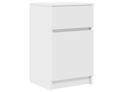Maison Exclusive - Mesita De Noche Madera Contrachapada Blanco 39x35x65 Cm