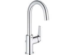 Grifo de baño Grohe Start Flow monomando tamaño grande cromado, ahorro de agua 23811000