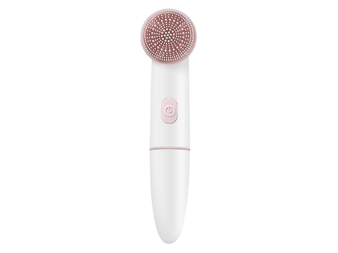 Escobilla Facial Eléctrica De Rotación Con Masaaje Dual, Exfoliación Suave, Eliminación De Punta Negra Y Masaaje Facial Rosa