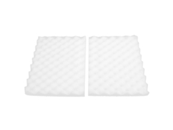 2 piezas de herramientas para decorar pasteles con fondant de flores onduladas blancas