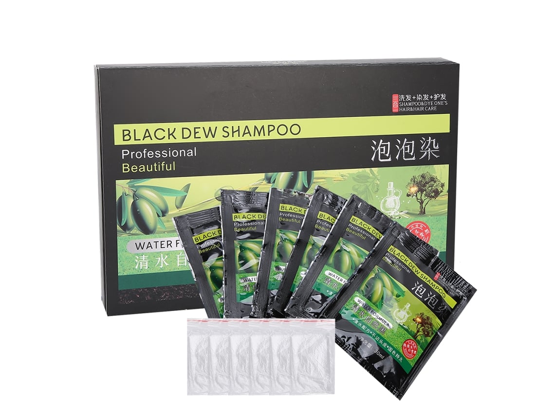 2026-6pcs/caixa Crema De Tinte Capilar 30ml Para Cabelo Cinza Para Preto Shampoo Tinte Colorante Capilar