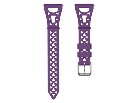 Correa de Silicona diseño de torre 22mm para Samsung Galaxy Watch3 45mm/Gear S3/Huawei Watch GT 3 Pro - purpúreo