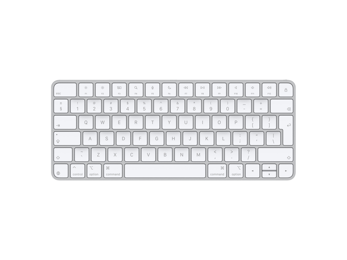 Teclado Universal Mágico Usb Bluetooth Qwerty Inglés Blanco Apple
