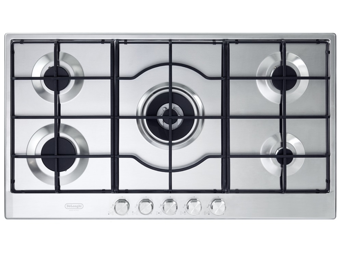 Placa de Gas DE'LONGHI SLF 590 LX (90 cm - Inox)