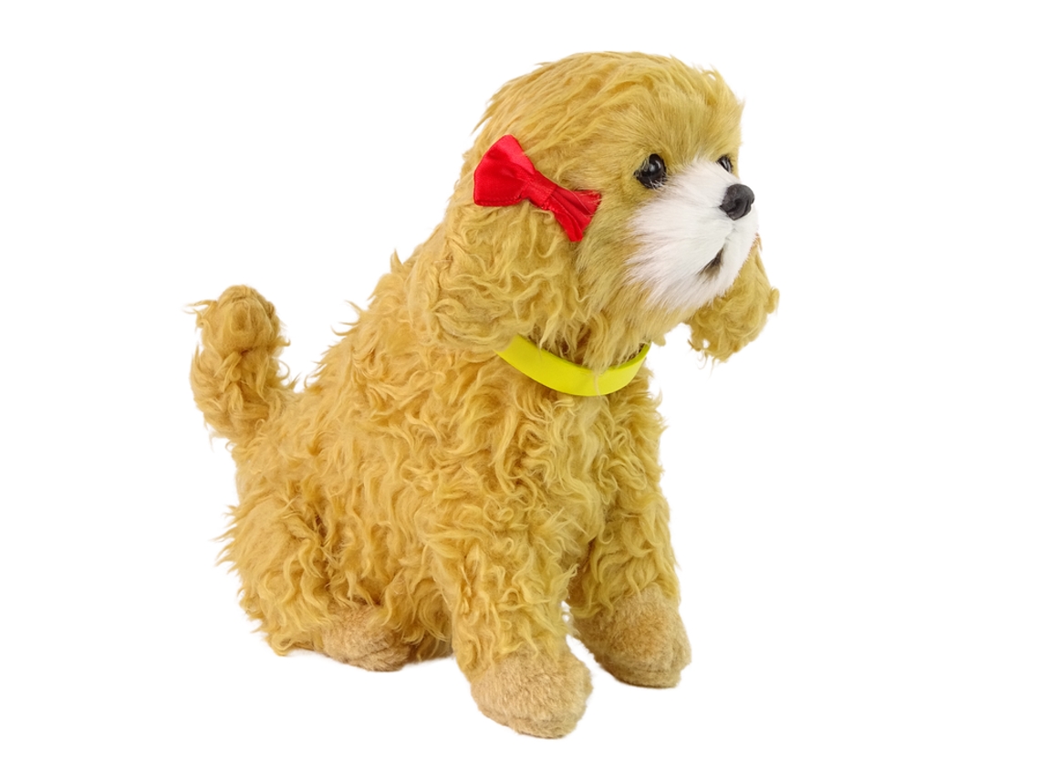 Cachorro de peluche interactivo, raza caniche de pelo suave, B.active