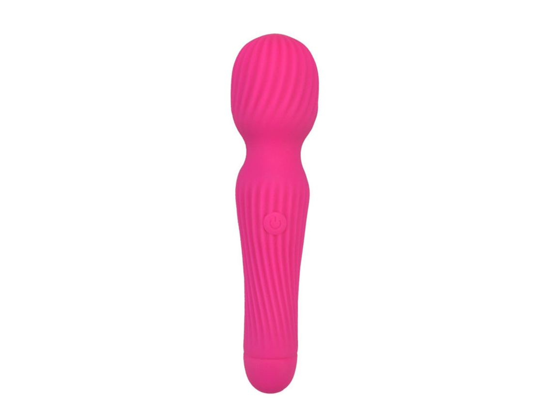 Vibrador de silicona inalámbrico a rayas de 10 velocidades para mujer (rojo) YIZHOOD