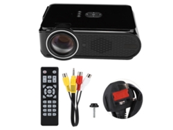 Proyector multimedia (compatible con vídeo 1080p, cine en casa LED)