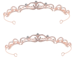 Corona De Tiara De Boda Elegante De 2 Piezas Con Diamantes De Imitación Para Mujeres, Ideal Para Celebraciones Y