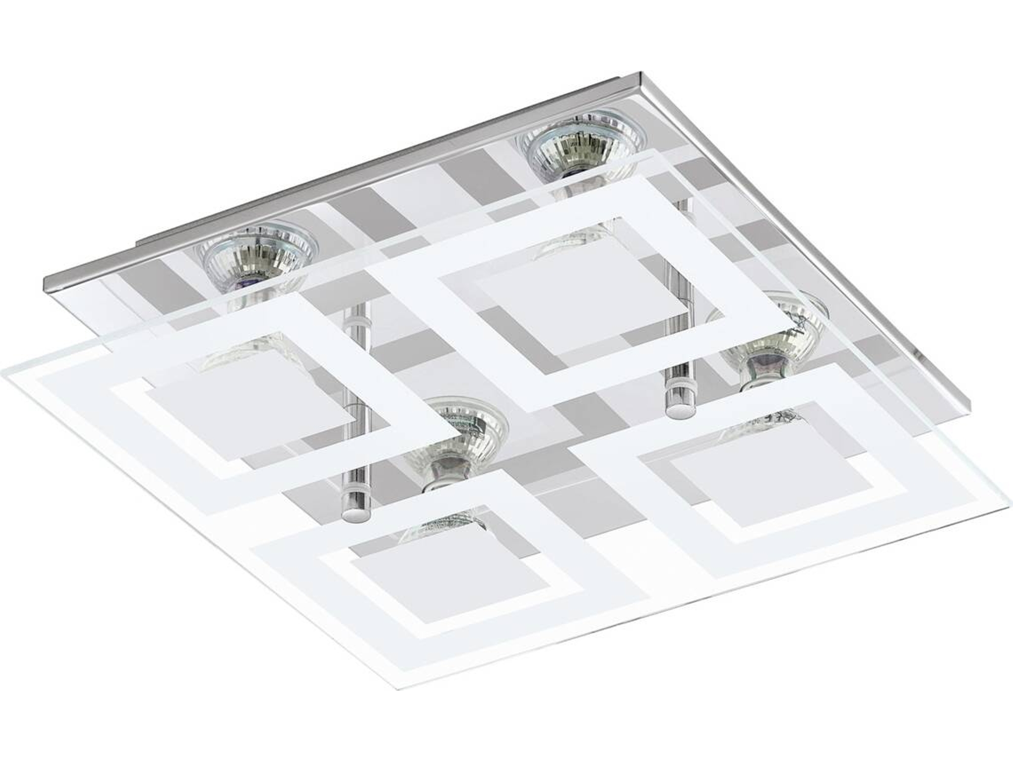 CAND. TETO  LED EGLO ALMANA CROM/SATIN