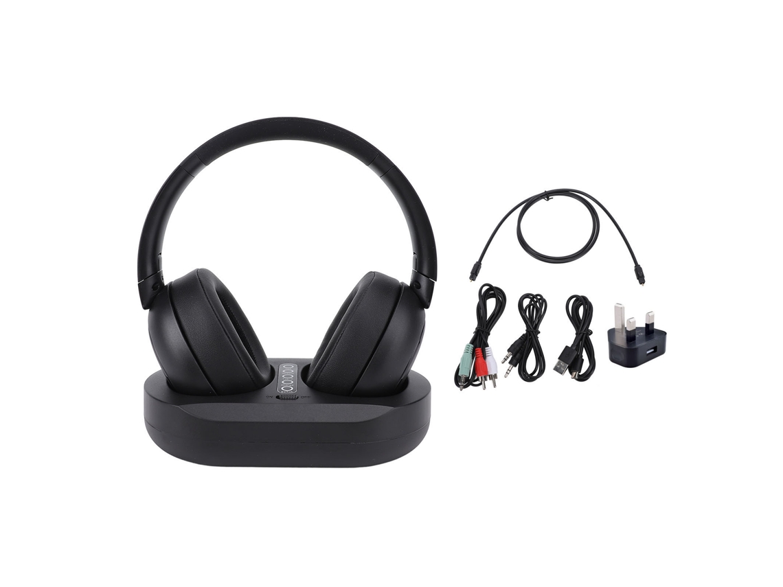 Auriculares Inalámbricos Para Tv Con Bluetooth 5.3 De 2,4 Ghz Y Base De Carga Para Personas Mayores (enchufe Británico).