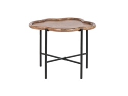 Mesita Auxiliar Mango Hierro Nube Natural 60x50x47cm