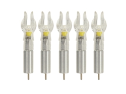 Puntas De Luz Led, De Plástico, De Fácil Instalación, Para Flechas Con Diámetro Interior De 6,2 Mm, Con Batería, Color Amarillo.