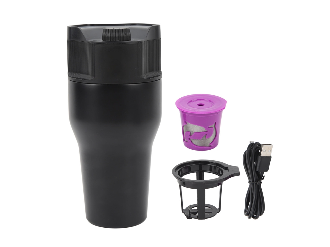 Cafetera Eléctrica Portátil Para Cápsulas Y Café Molido, Compatible Con Usb, Ideal Para Viajes, Acampadas Y Uso Al Aire Libre.
