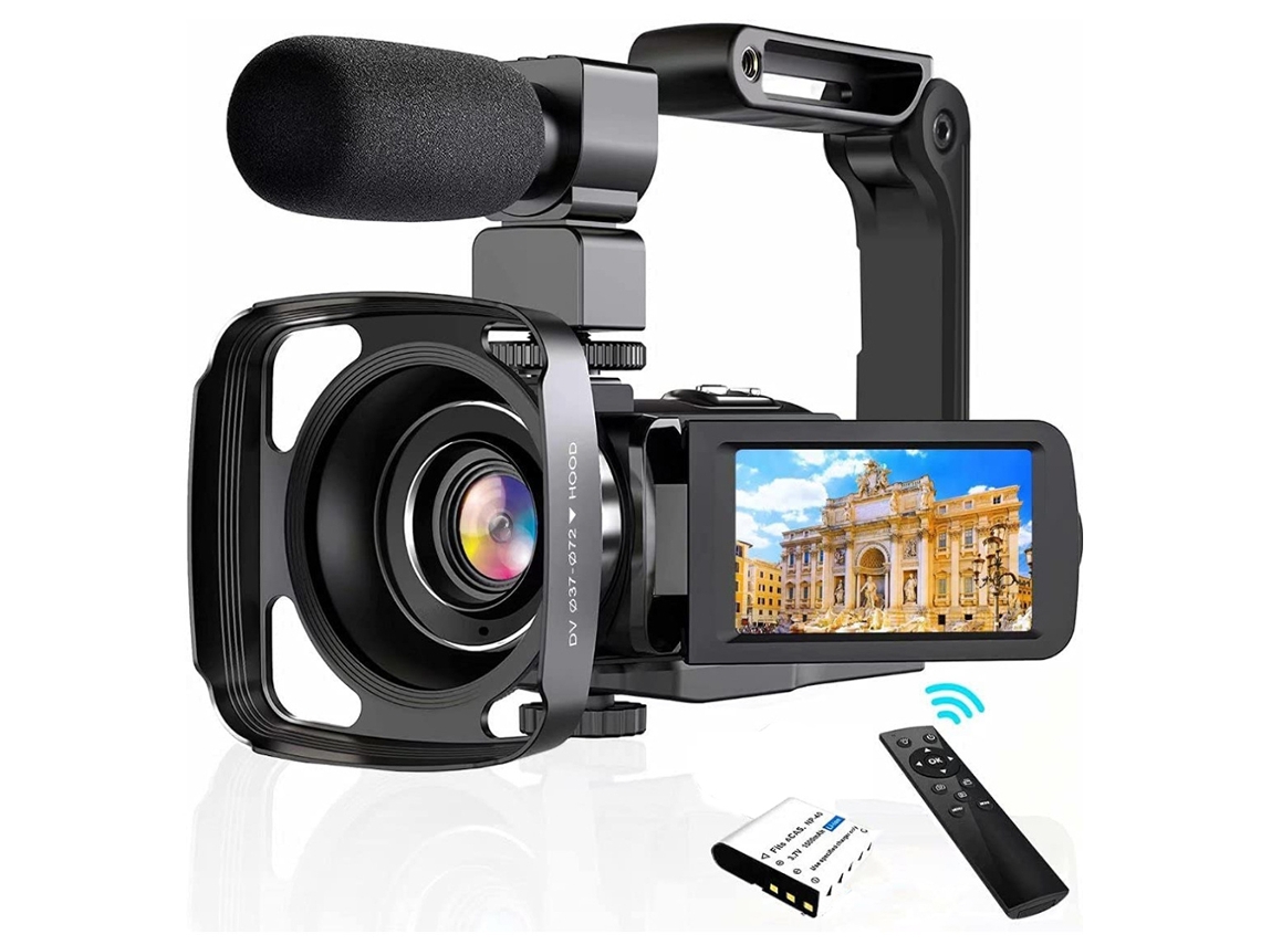 (negro 3, Solo Cámara) Cámara Digital Hd Giratoria De 270°, Cámara Digital 4k, 56 Mp, 3,0 Pulgadas
