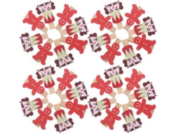 50 Pinzas Madera Diseño Cascanueces Pequeñas Decorativas Forma Especias Fotos Tarjetas Felicitación Juego