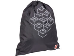 Bolsa De Niño Lego Bricks Drawstring Un Poliéster Negro (talla Única)