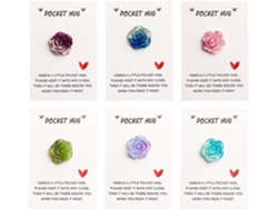 Abrazos de bolsillo para amigos, tarjeta de amor con flores para llevar en el bolsillo, regalo romántico, 6 unidades, Vayotoy