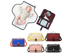 Bolsa cambiadora portátil para bebé, impermeable, plegable, extraíble, a prueba de orina, para colchón Cuich (rosa)