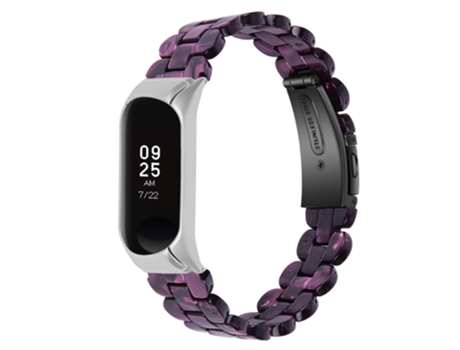 Correa de acero inoxidable hebilla ovalada para Xiaomi Mi Band 7 - purpúreo