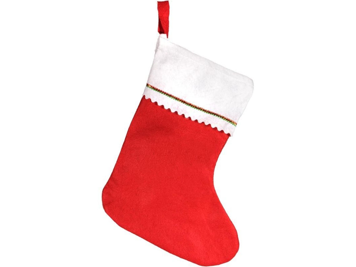 Bolsas Colgantes Con Forma De Calcetines Navideños, Decoración Navideña, Calcetines Navideños Altos De Fieltro Rojo De 38 Cm (12 Unidades)