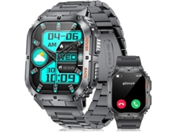 Reloj inteligente para hombre, pantalla AMOLED de 1,96 pulgadas, monitor de actividad física con respuesta y realización de llamadas, más de 100 modos deportivos y monitor de frecuencia cardíaca. Bestvite