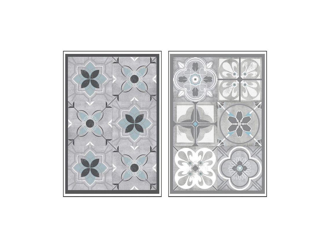 Etiquetas atmosphera decorativo etiqueta azulejo Gris (43,5 x 30 x 0,1 cm)
