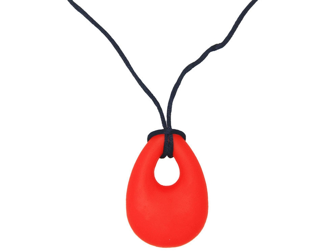 Colgante De Goma Masticable En Forma De Lágrima Para Bebés, Collar Masticable Sensorial De Silicona