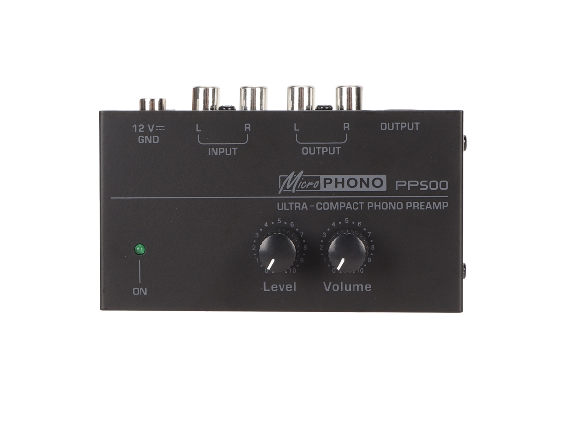Preamplificador De Fono De Ruido Ultrabajo Con Control De Volumen Independiente Para Tocadiscos Lp, Enchufe Británico De 100-240 V.