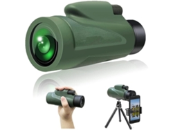 Telescópio Monocular 12x50 High Power Hd Monocular Bak4 Prism Fmc Lens Claras E Brilhantes Com Suporte Para Smartphone E Tripé À Prova Facpoet