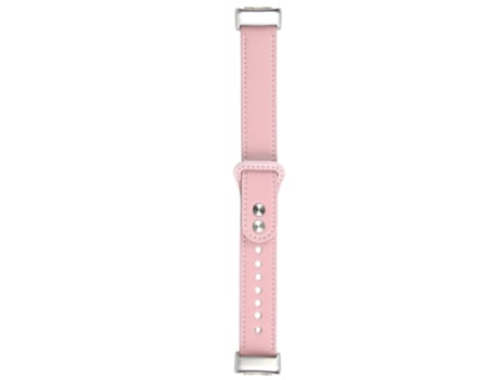 Correa de reloj inteligente para Fitbit Charge 5 Reemplazo de cuero PU (Rosa)