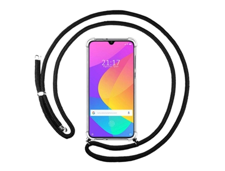 Carcasa Xiaomi Mi A3 TUMUNDOSMARTPHONE Colgante Negro