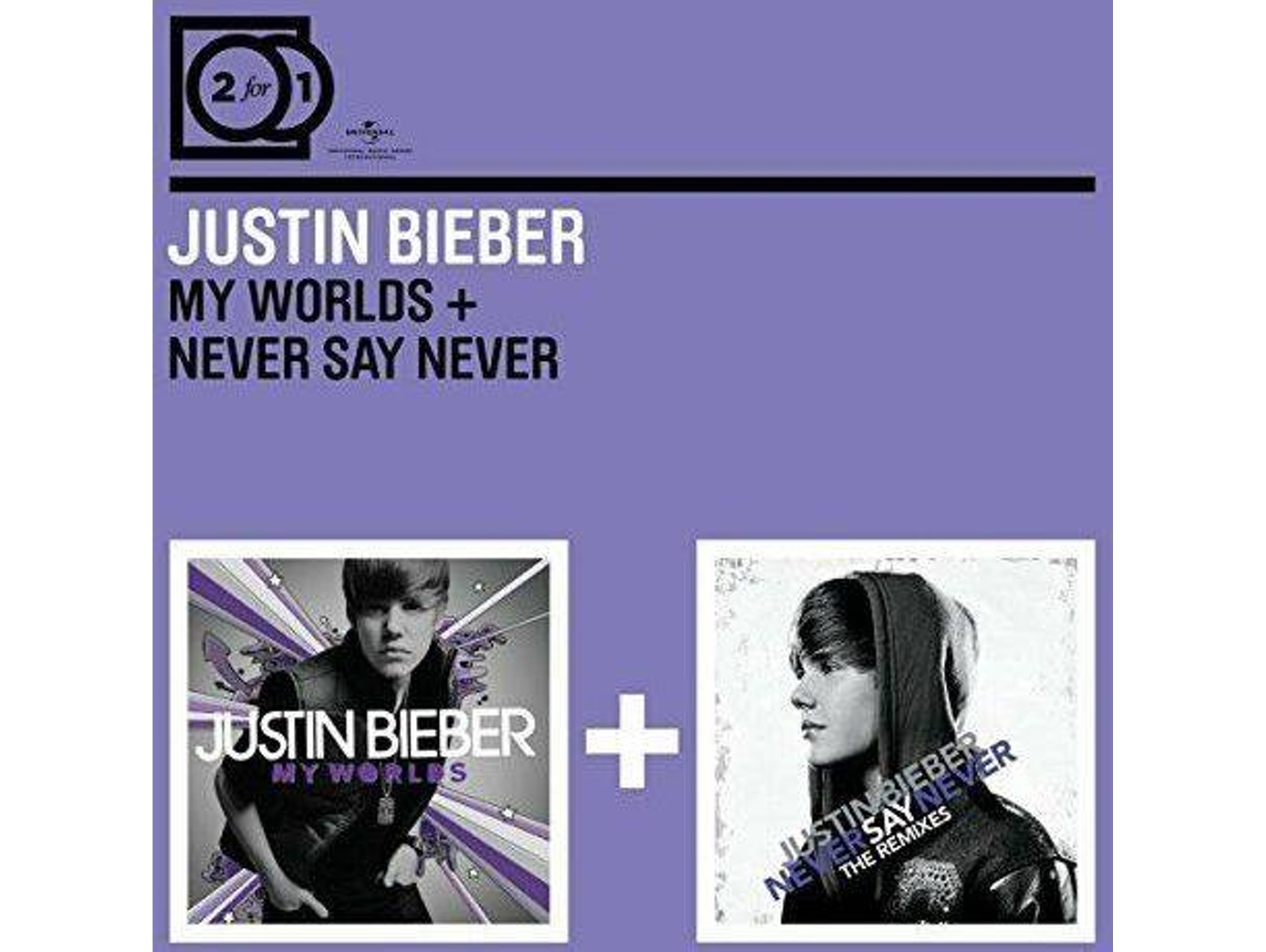 2 CD Justin Bieber 2x1: My worlds / Never Say Never
