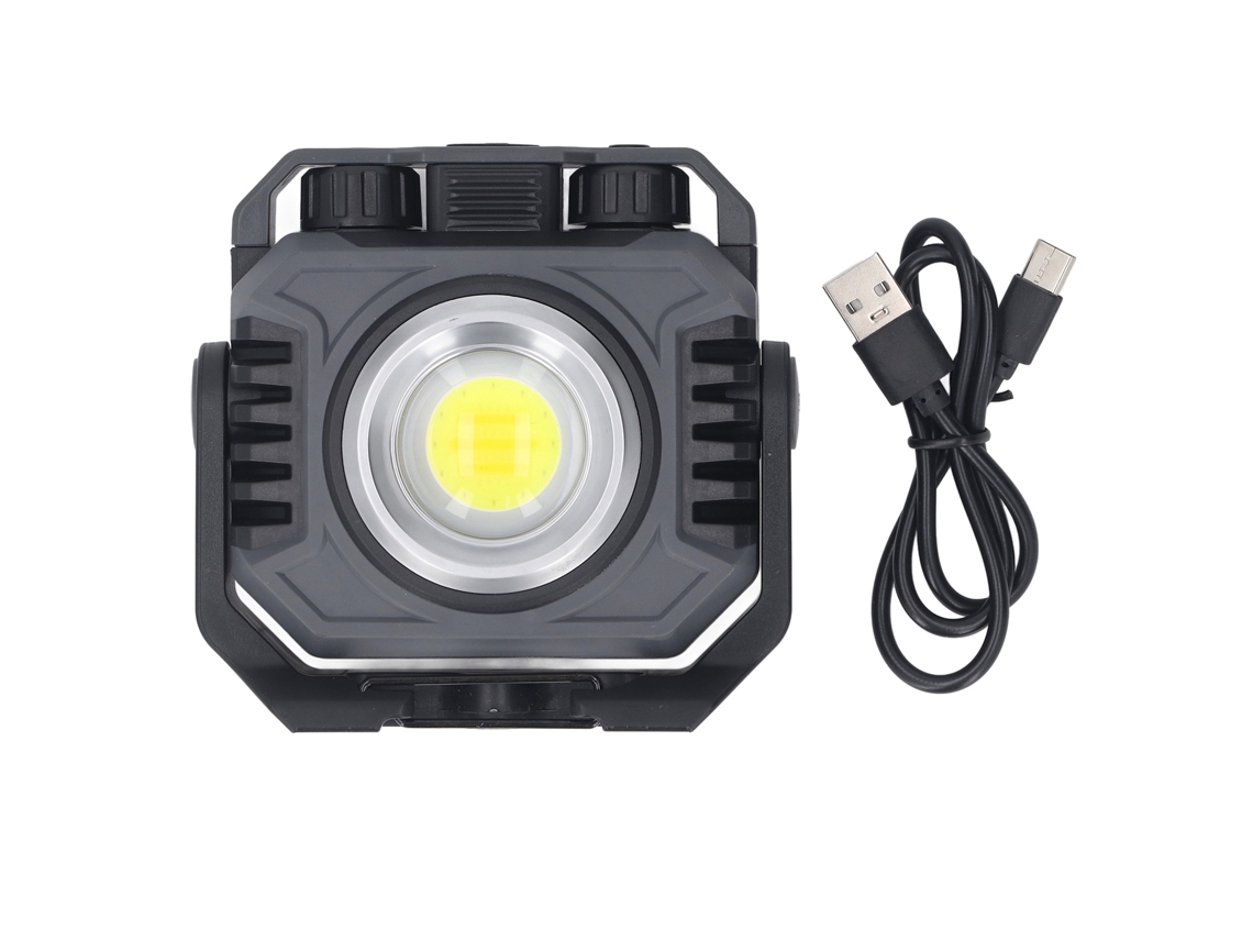 Bj-lanterna Led Cob Recarregável Ajustável Magnética Para Trabalho, Camping E Reparações De Carros