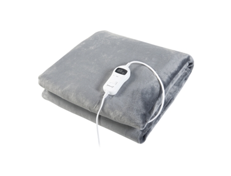 Manta eléctrica Archi 10 niveles de calor 120W Vlies 200x150 cm - Gris Claro [en.casa]