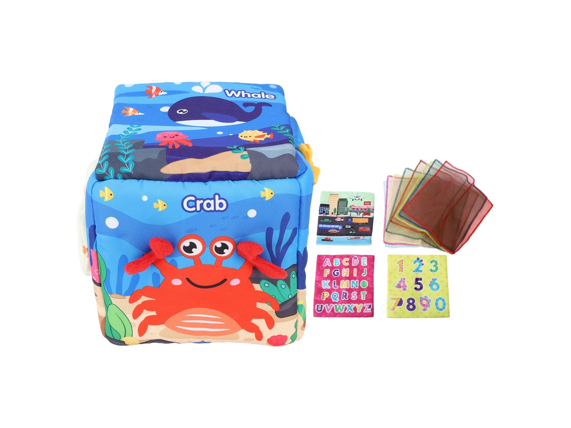 Lindo Juguete De Peluche Con Forma De Caja De Papel Higiénico Para Bebé Con Diseño De Dibujos Animados, Juguete Sensorial Educativo Con 8 Toallitas Húmedas Y 3 Rollos De Papel Higiénico.