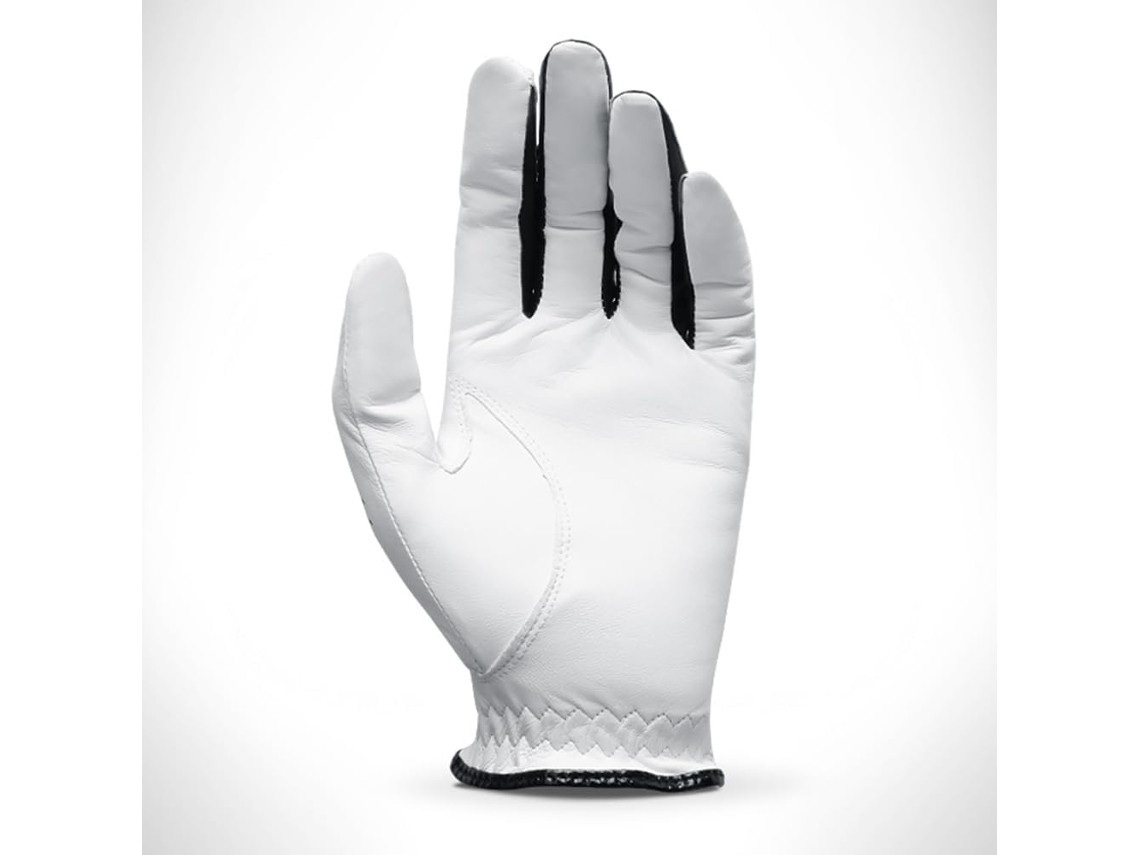 Guantes de golf blancos transpirables para hombre, para una mano, aptos para jugadores diestros y zurdos.
