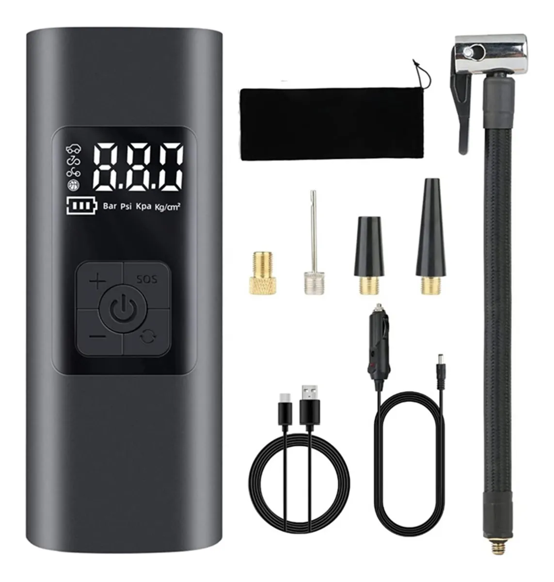 Inflador automático de neumáticos portátil, compresor de aire vayotoy