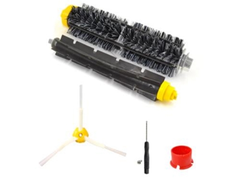 Cerdas duras y cepillo batidor Flexible para Irobot Roomba 600 700 620 630, accesorios para aspiradoras de Cepillo Lateral