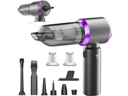 Aspiradora de mano inalámbrica de 20000 Pa, miniaspiradora portátil para coche de 6000 mAh, 3 velocidades, potente y práctica. Jortmrd