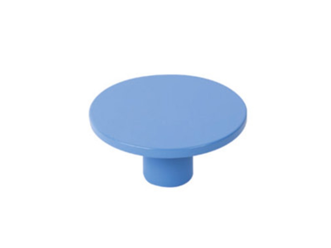Tirador para muebles de ABS, 40 mm de diámetro, pintado de azul, paquete de 36 unidades, HARDWAREXCHANGE