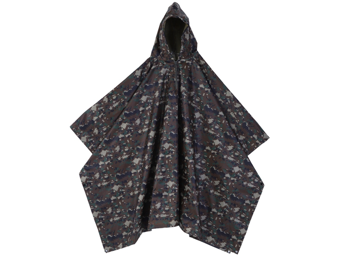 Chaqueta Impermeable Con Capucha De Camuflaje Para La Lluvia, Estilo Militar, Para Acampar Y Senderismo Al Aire Libre.