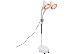 Lámpara de calor infrarroja de doble cabezal, altura ajustable, control remoto, color blanco, OEM blanco