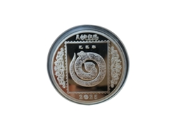 Moneda de plata 3D Serpiente espiritual Ruirui Serpiente del año 2025 Sudeste asiático