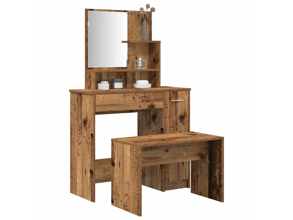 Tocador | Mesa De Vestidor De Madera Antigua De Ingeniería