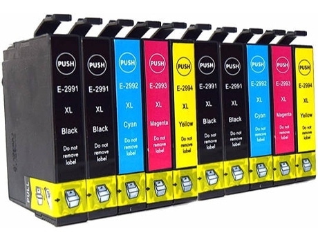 Pack 10 Cartuchos para Epson 29xl (CMYK)