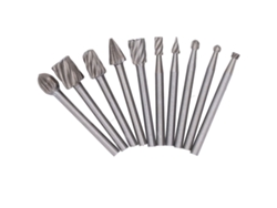 10 Peças Broca Rotativa Hss Alta Dureza Filete Corte Rápido Escultura Ferramenta Madeira Plástico